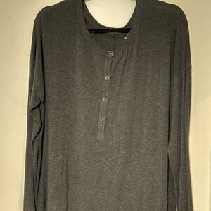 Eileen Fisher Classic Charcoal Long Sleeve Tunic